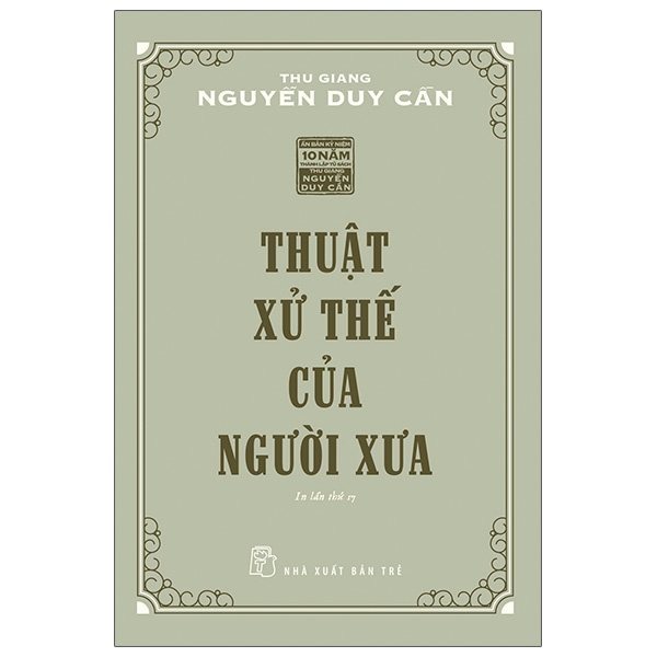 thuật xử thế của người xưa (tái bản 2021)