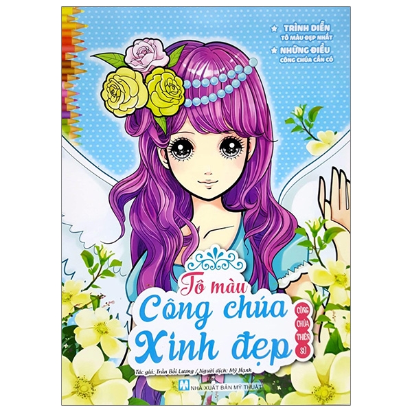 tô màu công chúa xinh đẹp - công chúa thiên sứ