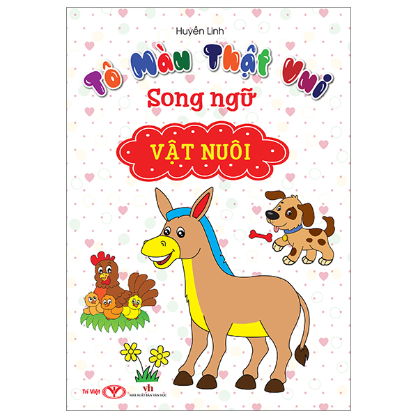 tô màu thật vui - song ngữ - vật nuôi