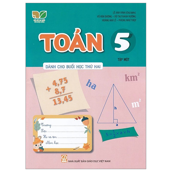 toán 5 - tập 1 (kết nối) (dành cho buổi học thứ hai)