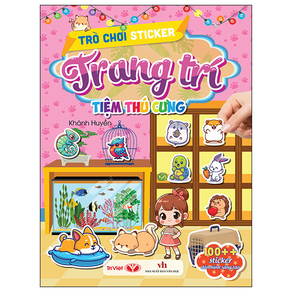 trò chơi sticker trang trí - tiệm thú cưng