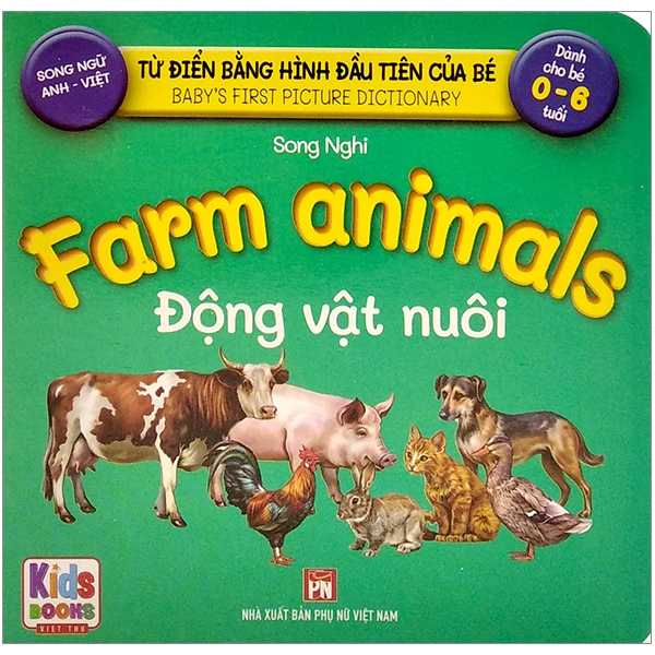 từ điển bằng hình đầu tiên của bé - baby's first picture dictionary - farm animals - động vật nuôi