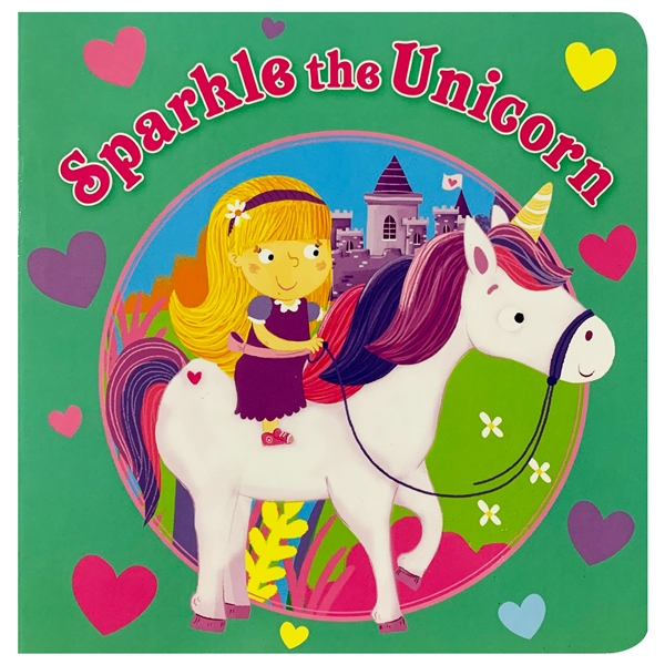 unicorn and princess board: sparkle the unicorn