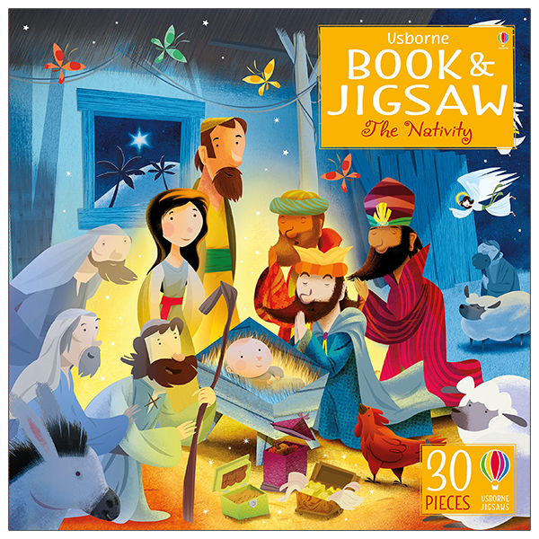 usborne book and jigsaw: the nativity