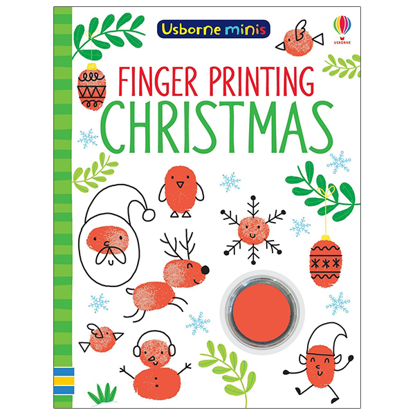 usborne minis: finger printing christmas