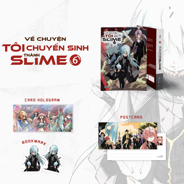 về chuyện tôi chuyển sinh thành slime - tập 6 - bản đặc biệt - tặng kèm bookmark + postcard + card hologram