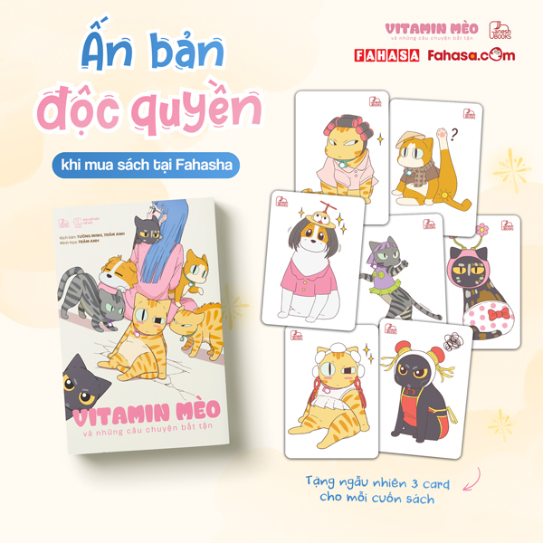 Vitamin Mèo Và Những Câu Chuyện Bất Tận - Tặng Kèm Random 3 Trong 7 Mẫu - Độc Quyền Fahasa