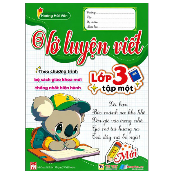 Vở Luyện Viết Lớp 3 - Tập 1