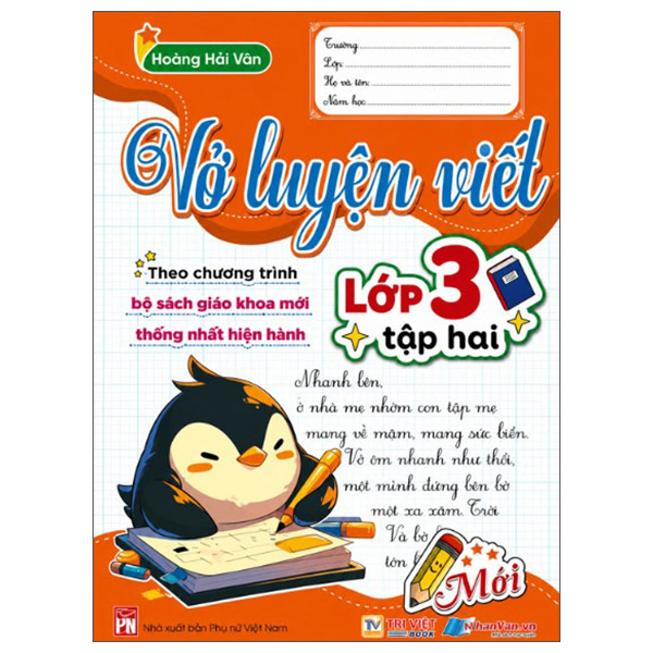 Vở Luyện Viết Lớp 3 - Tập 2