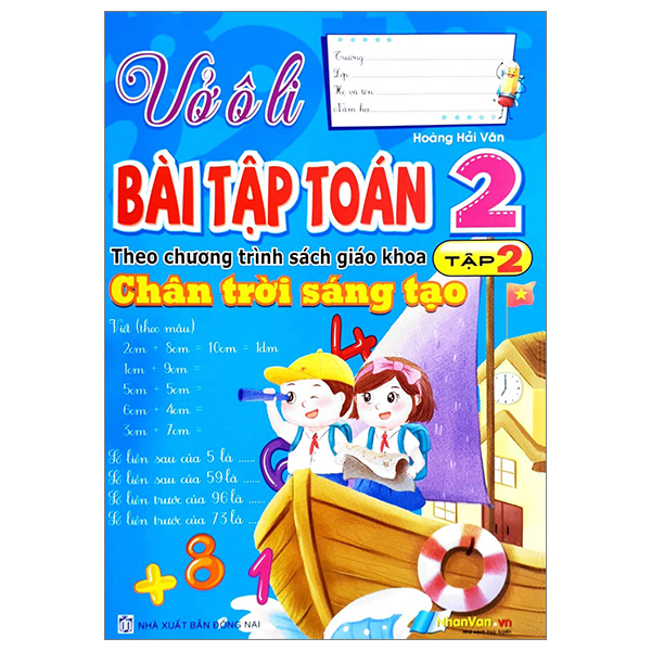 vở ô li bài tập toán 2 - tập 2 (theo chương trình sách giáo khoa chân trời sáng tạo)