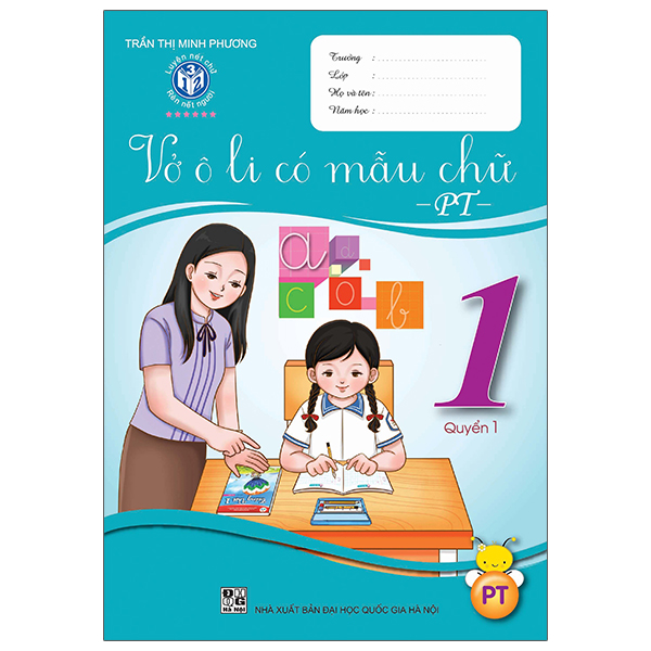 vở ô li có mẫu chữ 1 - quyển 1 (phát triển)