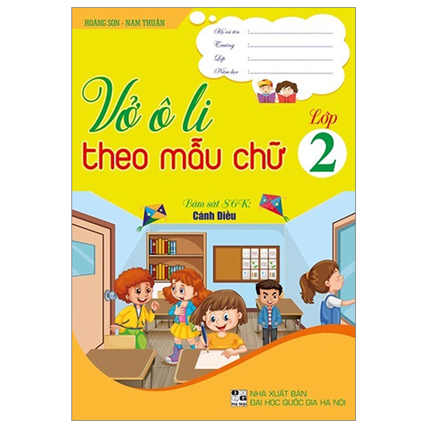 vở ô li theo mẫu chữ lớp 2 (bám sát sgk cánh diều)