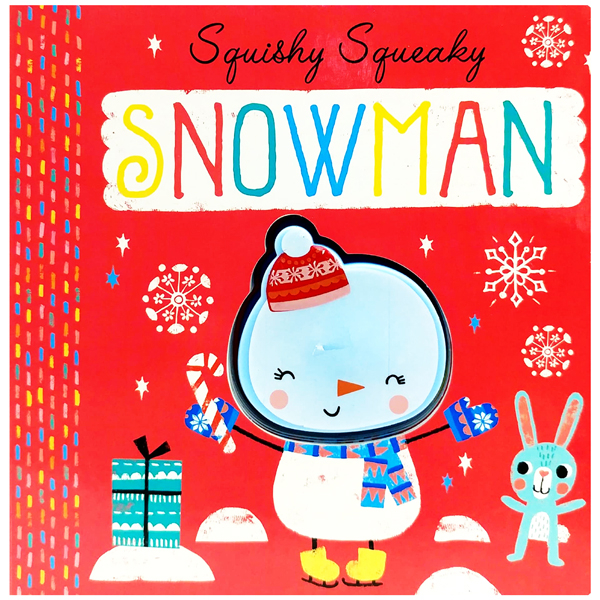 xmas silicon squeaky books - snowman